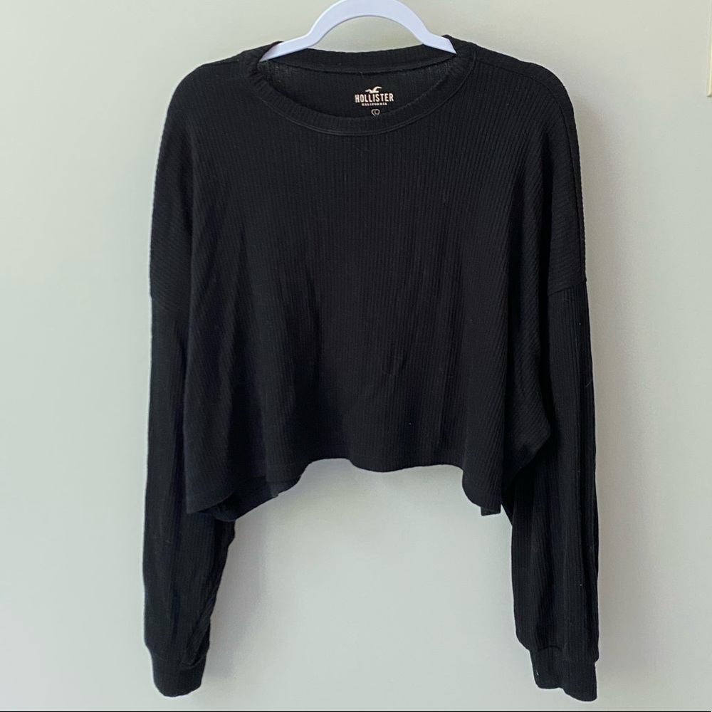 Hollister Cropped Ribbed Sweater